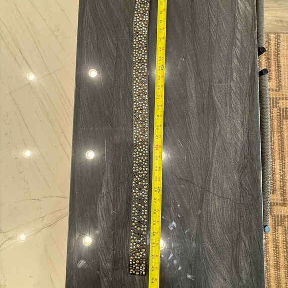 Nine West Black Belt with Gold Accents - Picture 6 of 6